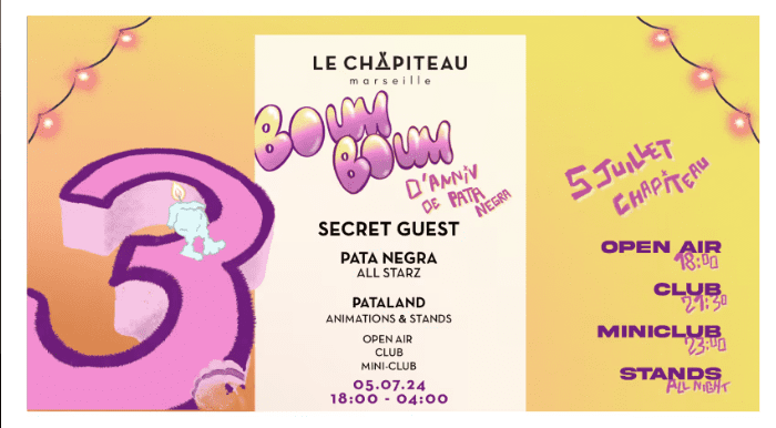 Boum Boum d'Anniv - Pata Negra 3 ans - Le Chapiteau - 05 juillet 2024