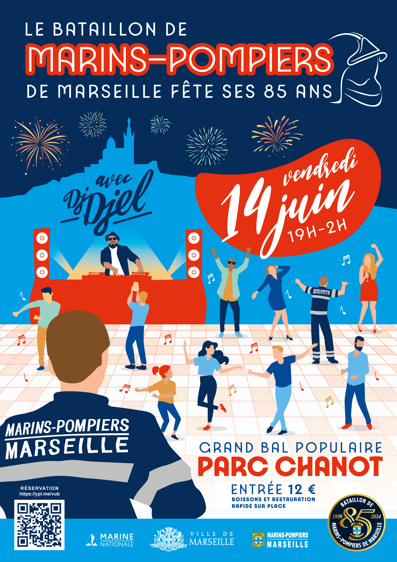 bal pompiers marseille parc chanot juin 2024