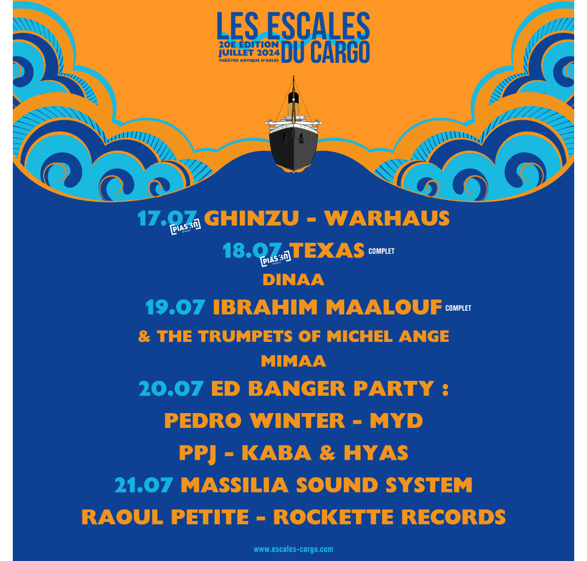 escales du cargo 17 21 juillet