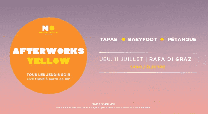 Afterwork Yellow - Maison Yellow - 11 juillet 2024
