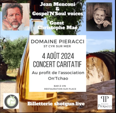 Concert Christophe Mae & Jean Menconi - Domaine de Pieracci - 04 août 2024