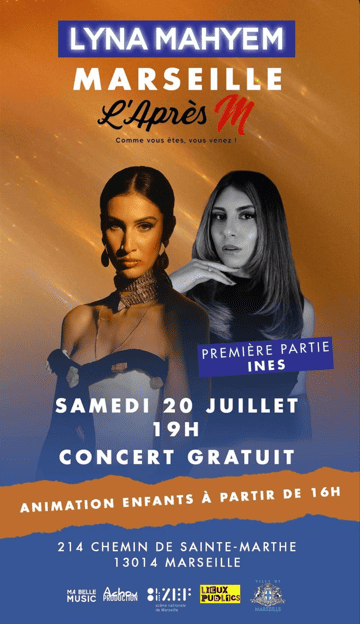Concert Lyna Mahyem - l'Après M - Marseille - 20 juillet 2024