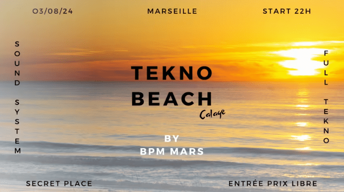 Tekno Beach - Lieu Secret Aix - Marseille - 03 août 2024
