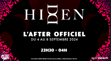 Hidden - L'After Officiel du Delta Festival - Du 04 au 09 septembre 2024