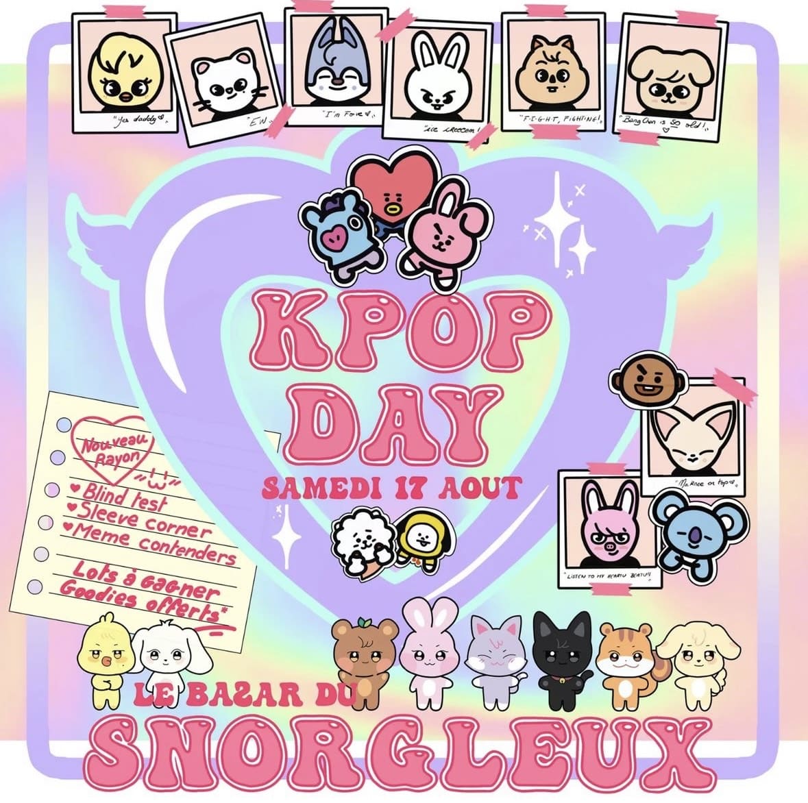 Le Bazar du Snorgleux - KPOP DAY - 17 août 2024