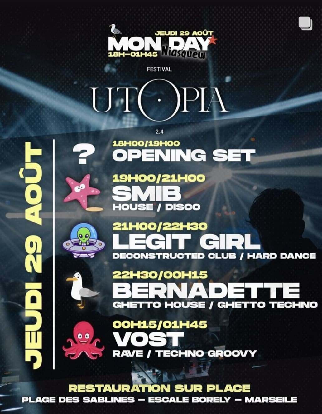 Niasquew X Utopia - Plage des Sablines - 29 août 2024