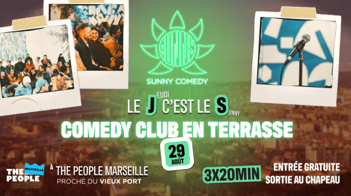 Sunny Comedy Club en Terrasse - The People - 29 août 2024