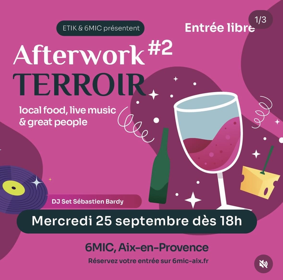 Afterwork Terroir #2 - 6MIC - Aix en Provence - 25 septembre 2024