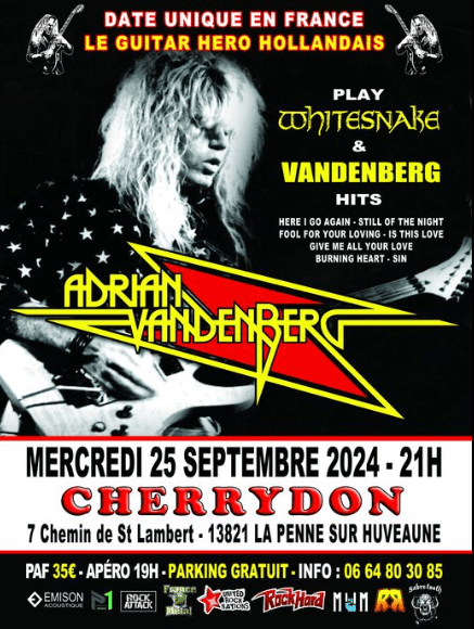 Concert d'Adrien Vandenberg - Cherrydon - 25 septembre 2024