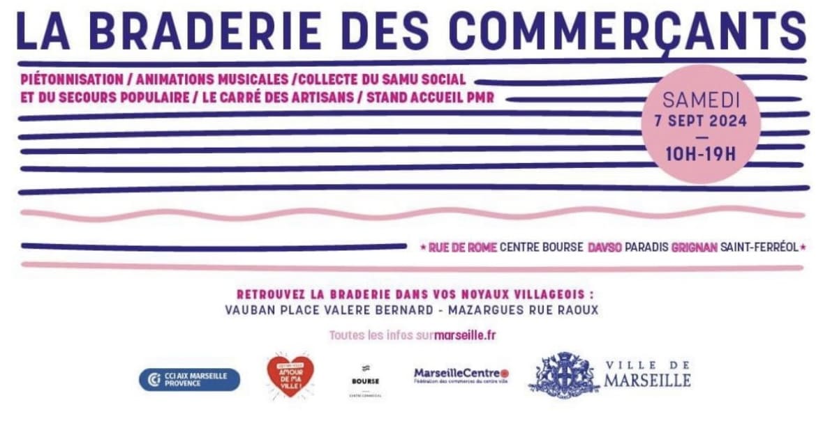 La Braderie des Commerçants - Marseille - 07 septembre 2024