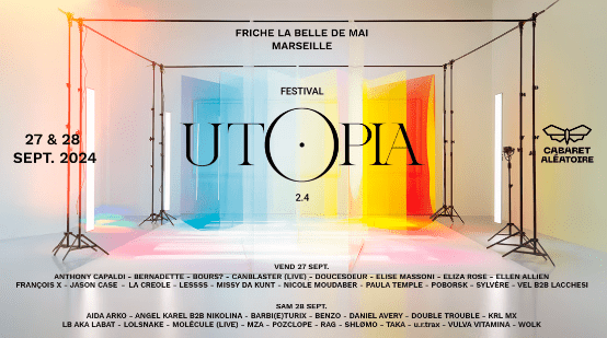 Utopia Festival Tome IV - Cabaret Aléatoire - Du 27 au 29 septembre 2024