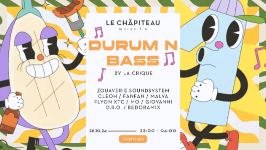Drum N Bass - La Crique, Flyon XTC, Zouaverie, Soundsystem - Le Chapiteau - 26 octobre 2024