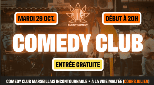 Sunny Comedy Club - La Voie Maltée - 29 octobre 2024