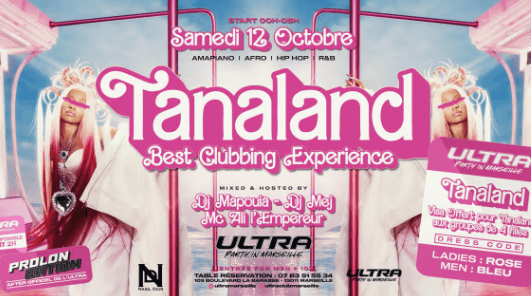 Tanaland Party - Ultra Club - 12 octobre 2024