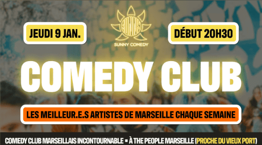 Sunny Comedy Club - The People - Marseille - 09 janvier 2025