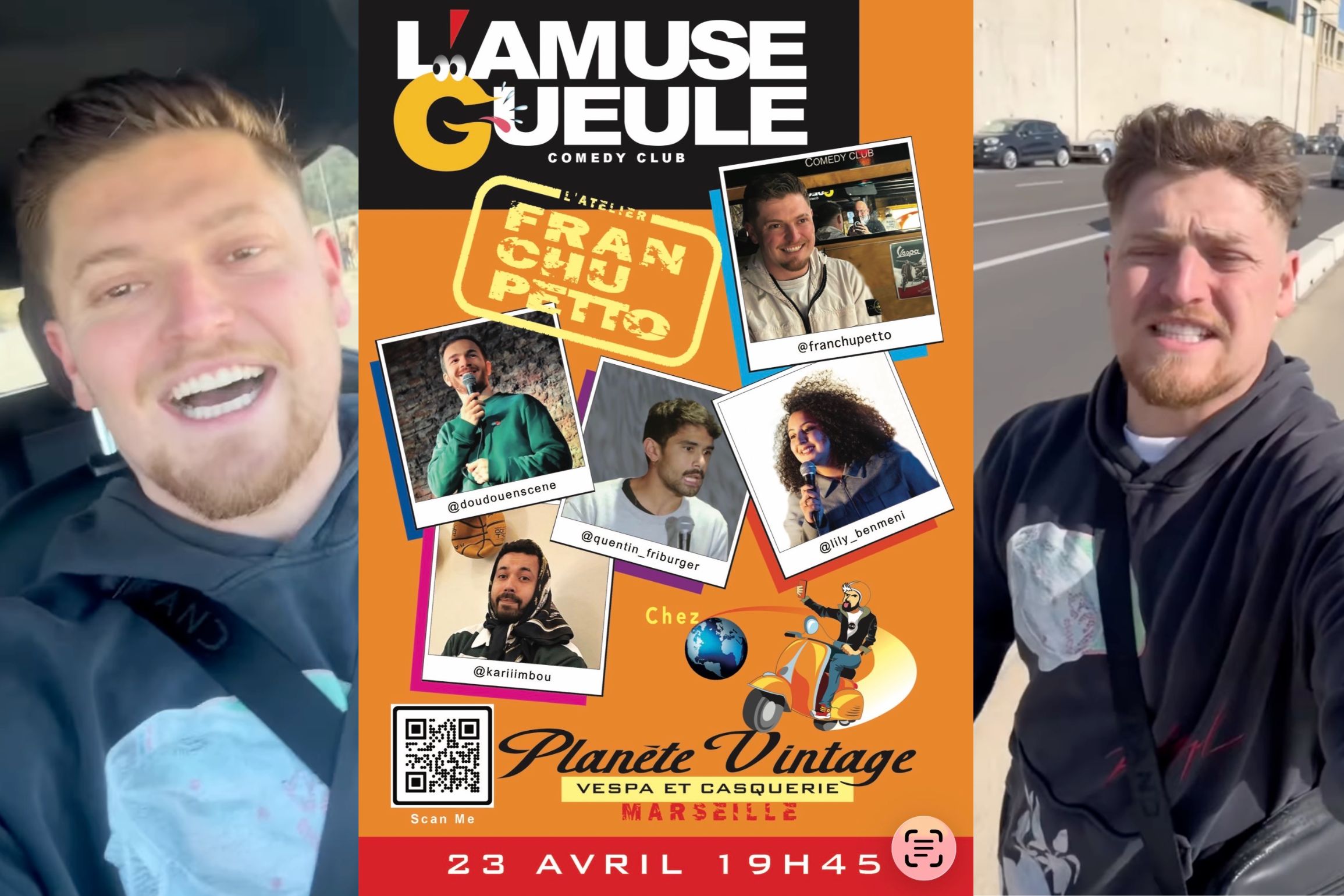 atelier de franchupetto marseille 23 avril 2026 amuse bouche comedy club planete vintage