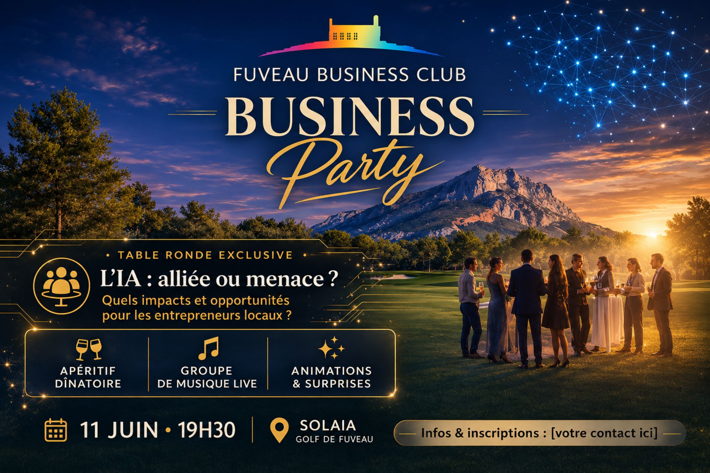 fuveau business club business party juin 2026 golf fuveau