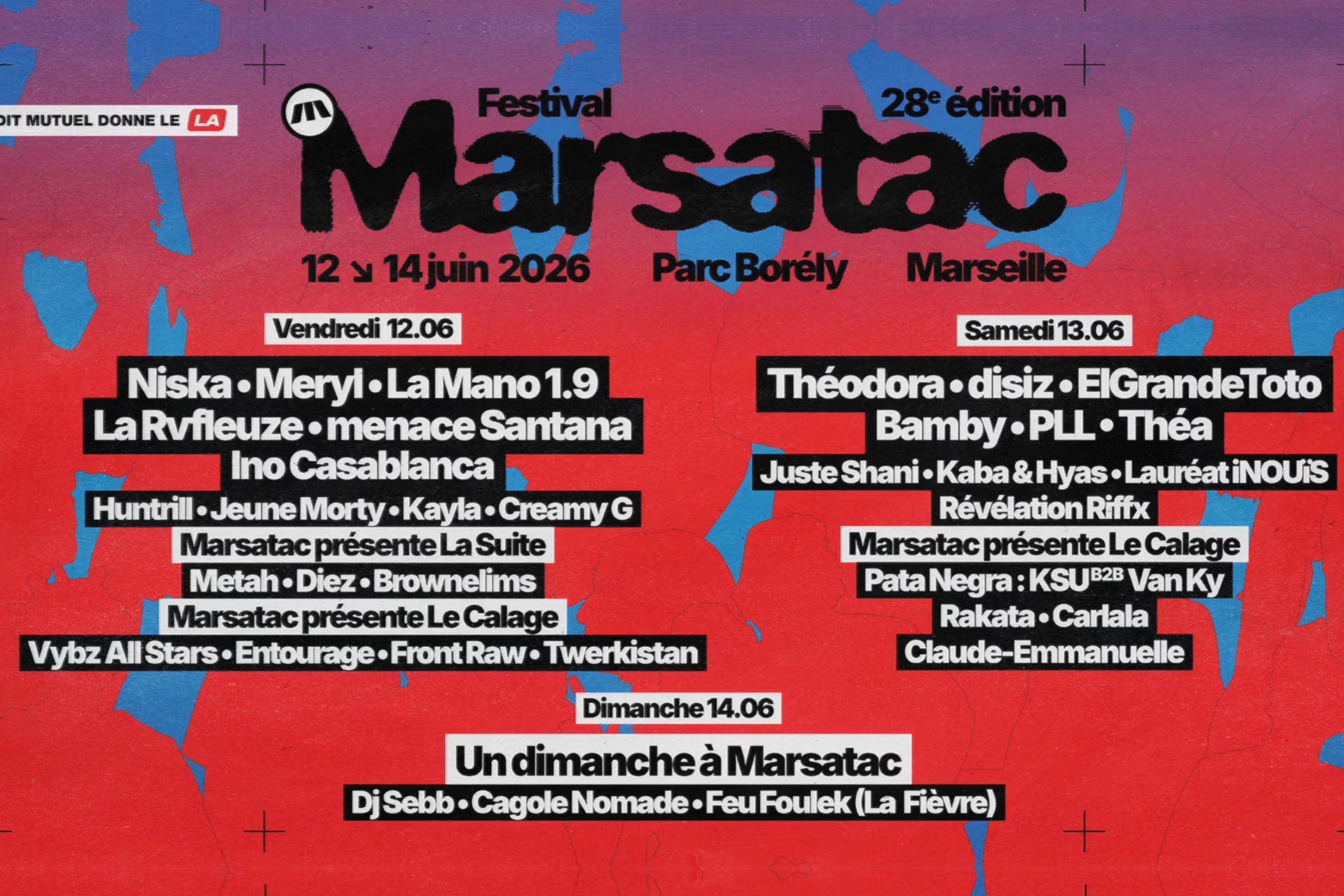 marsatac marseille juin 2026 parc borely