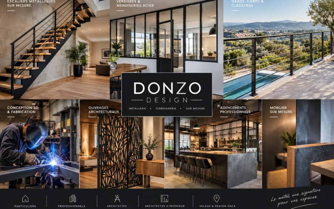 Donzo Design : L’art de transformer le métal en créations architecturales sur mesure